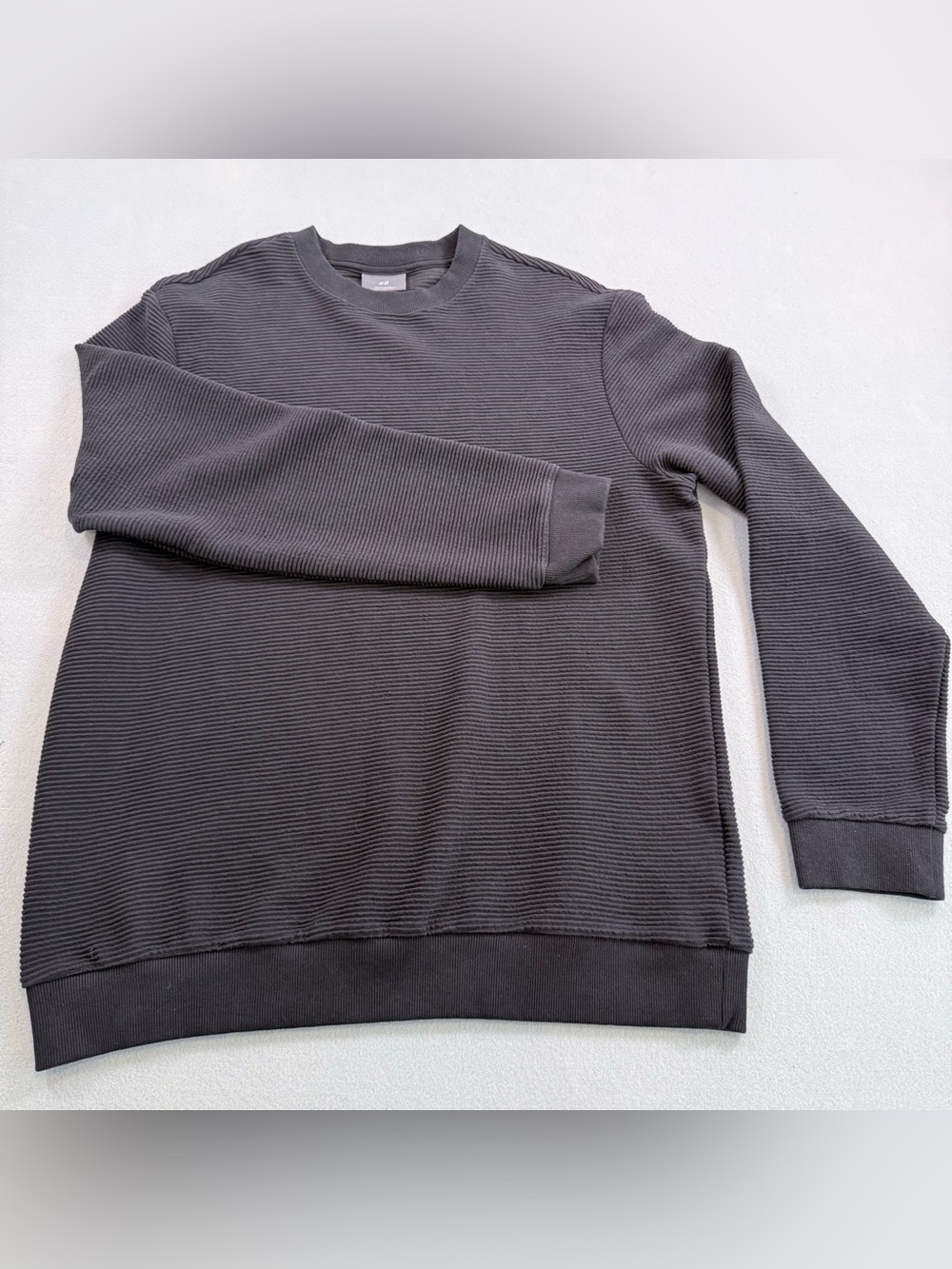 H&M Men's Ribbed Crewneck Sweater - Black
